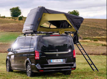 Tente de toit Lexagones Traveller – Coque rigide ABS – 2-3 personnes – Couchage 160 × 200 cm