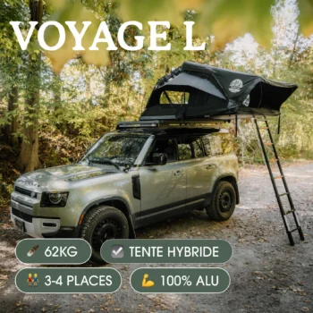 GoOverland Voyage L Roof Top Tent – Espace familial XXL, isolation thermique & accessoires inclus