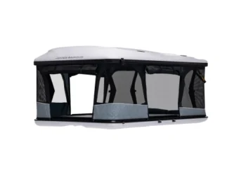 James Baroud Odyssey Frontier M Roof Tent – Coque ABS durable, panoramique 360°, matelas haute densité
