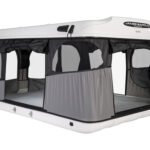James Baroud Evasion M EVO Roof Top Tent – Coque fibre de verre, matelas haute densité