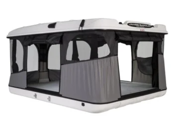 James Baroud Grand Raid M EVO Roof Tent – Ventilation solaire, matelas haute densité, échelle aluminium